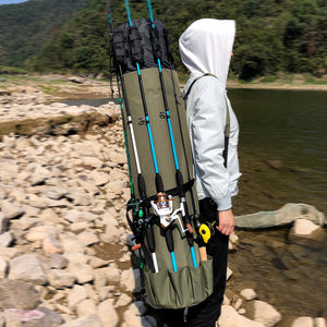 Multi-Functional Nylon Fishing Rod Storage backpacks