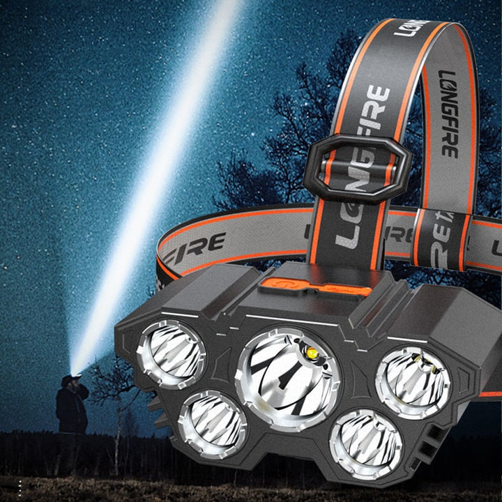 5 LED Rechargeable Powerful Head Lamp